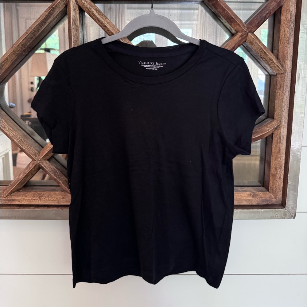 Victoria's Secret Black Short Sleeve T-Shirt
